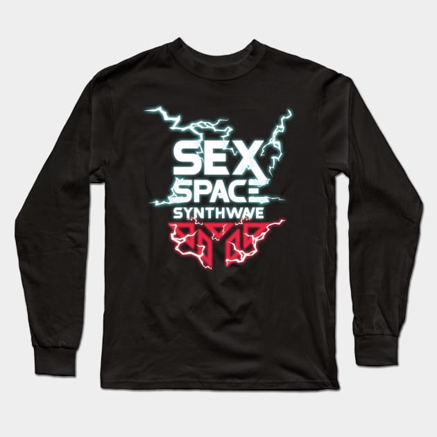 SEX SPACE SYNTHWAVE Long Sleeve T-Shirt by METTASTATION